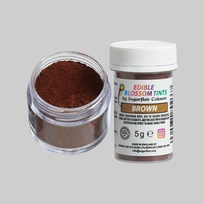 Sugarflair Edible Matt Dust BROWN -Βρώσιμη Σκόνη Ματ Καφέ 5γρ