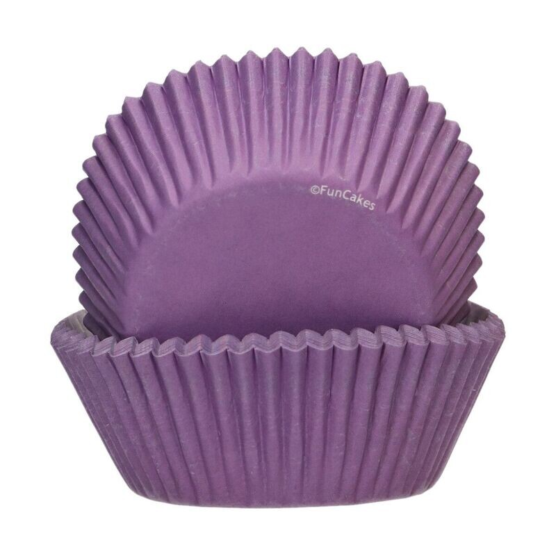 FunCakes Cupcake Cases -ROYAL PURPLE -Θήκες Ψησίματος Μωβ -48 τεμ