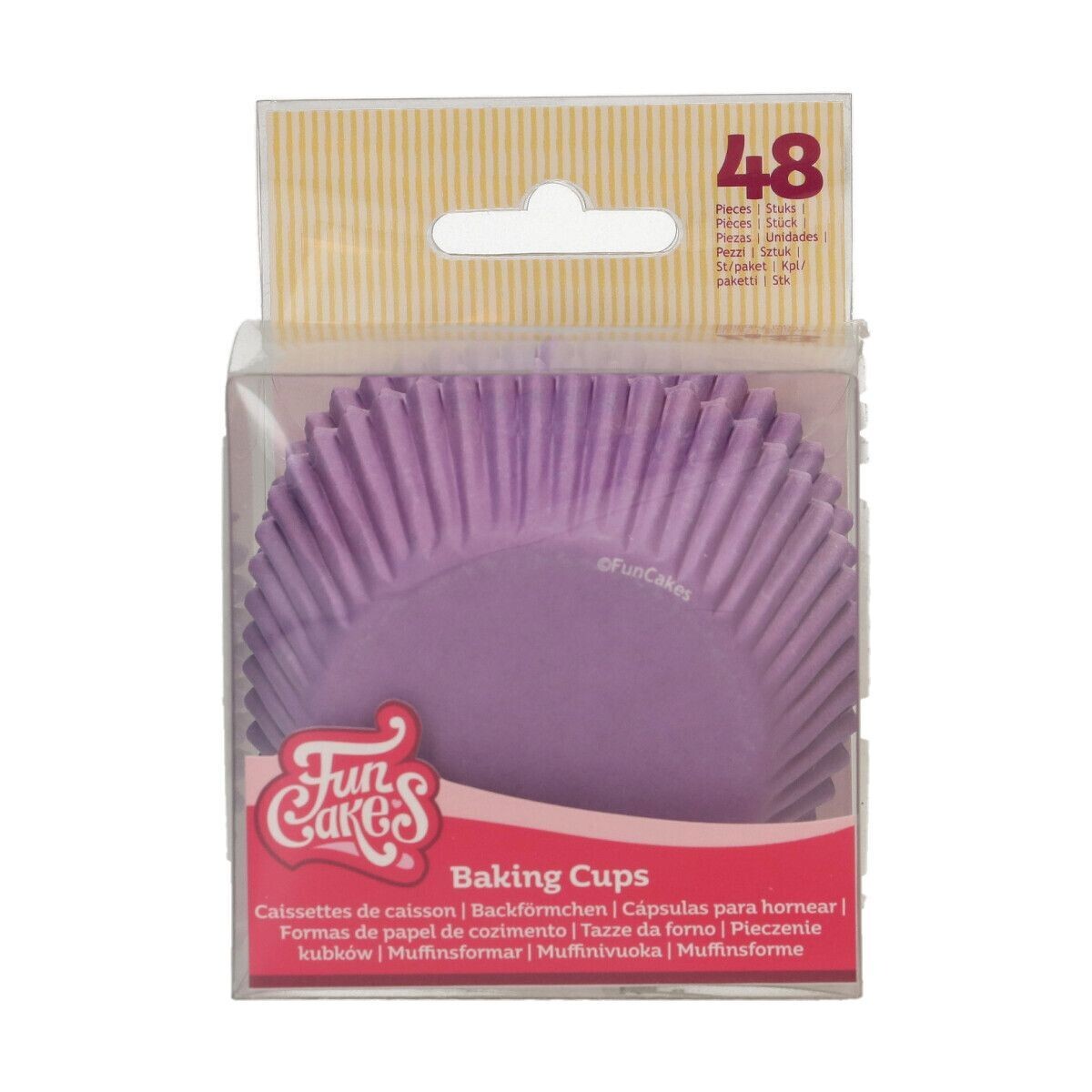 FunCakes Cupcake Cases -ROYAL PURPLE -Θήκες Ψησίματος Μωβ -48 τεμ