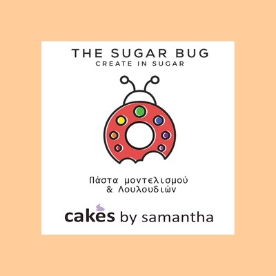 The Sugar Bug Modelling &amp; Sugar Paste -PEACHY SKIN -Πάστα Μοντελισμού &amp; Λουλουδιών -Ροδακινί/Δέρματος - 250γρ