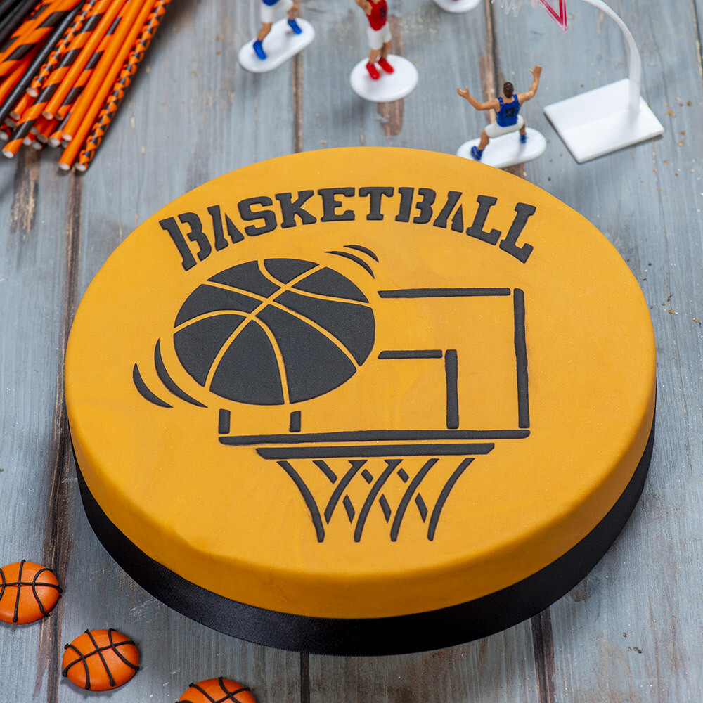 DECORA Stencil -BASKETBALL  HOOP - Στένσιλ καλάθι του Μπάσκετ