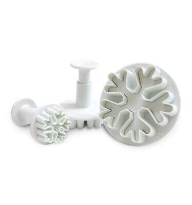 Scrapcooking SNOWFLAKE Plunger Cutters -Σετ 3 τεμ κουπ πατ με Εκβολέα Χιονονιφάδα
