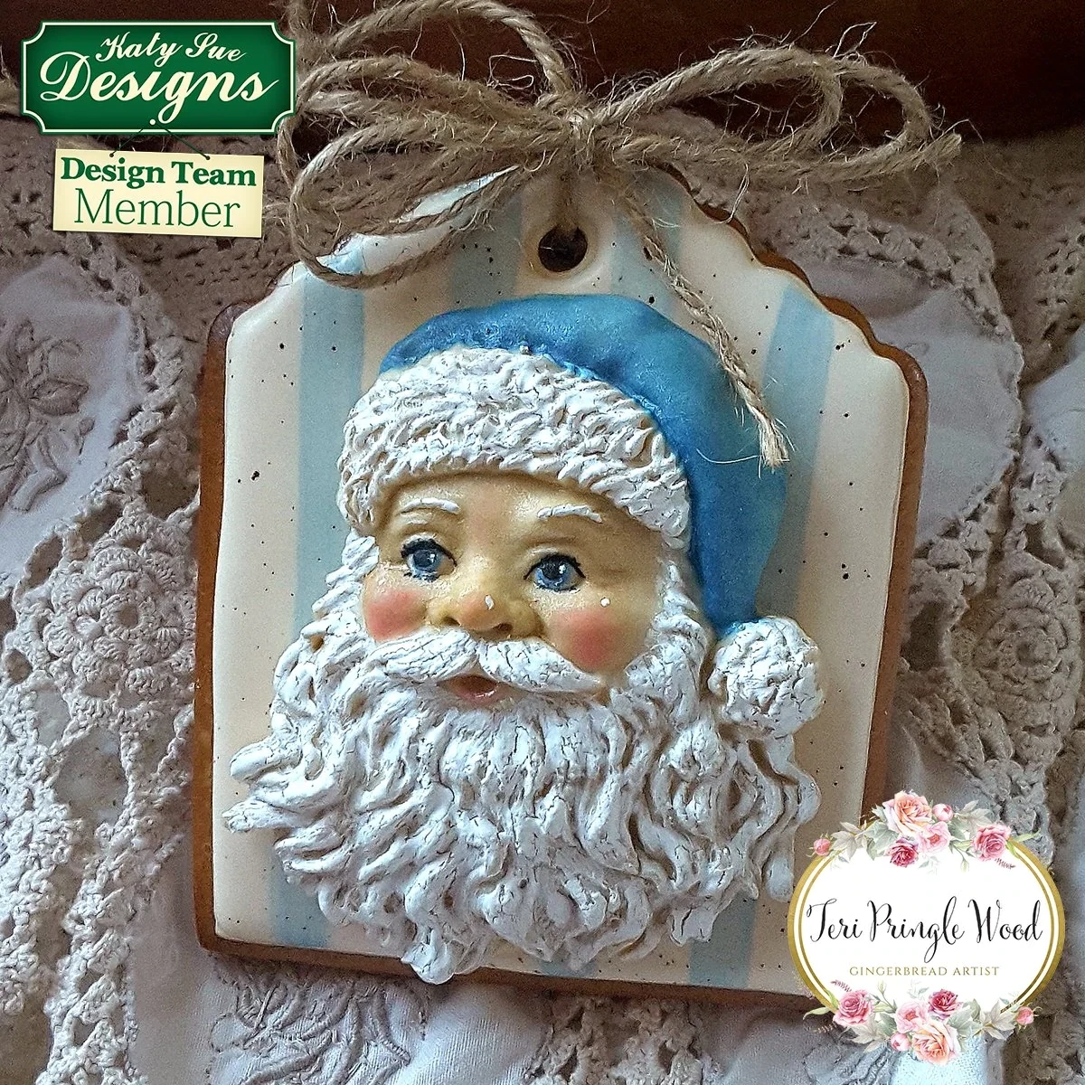 Katy Sue Silicone Mould -SANTA  HEAD - Καλούπι Σιλικόνης Κεφάλι Άγιου Βασίλη