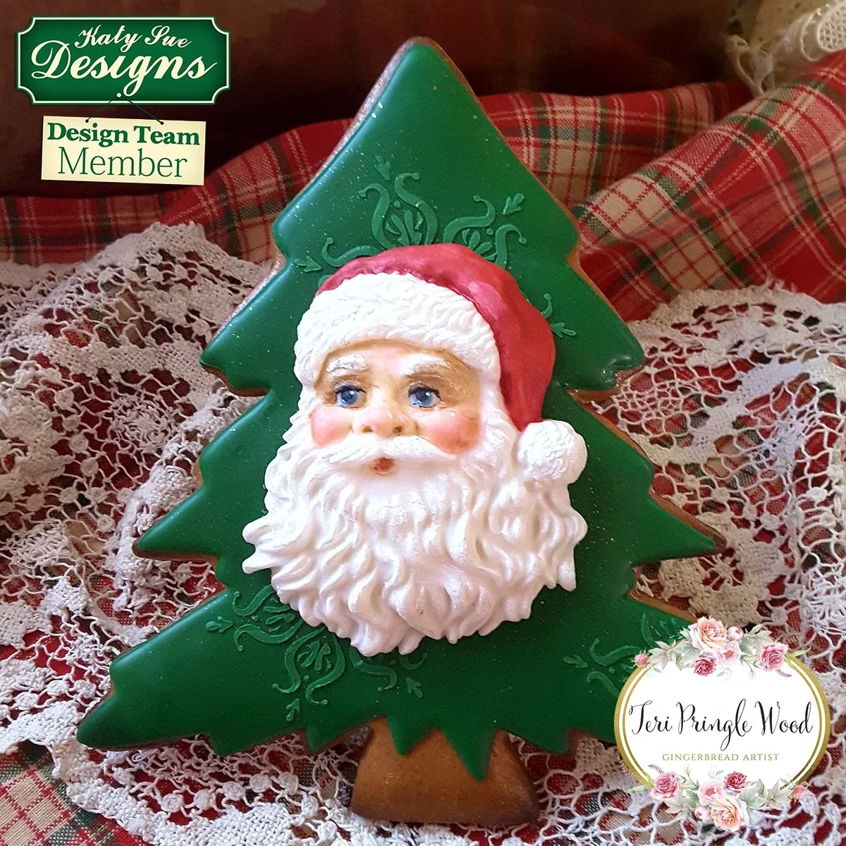 Katy Sue Silicone Mould -SANTA  HEAD - Καλούπι Σιλικόνης Κεφάλι Άγιου Βασίλη