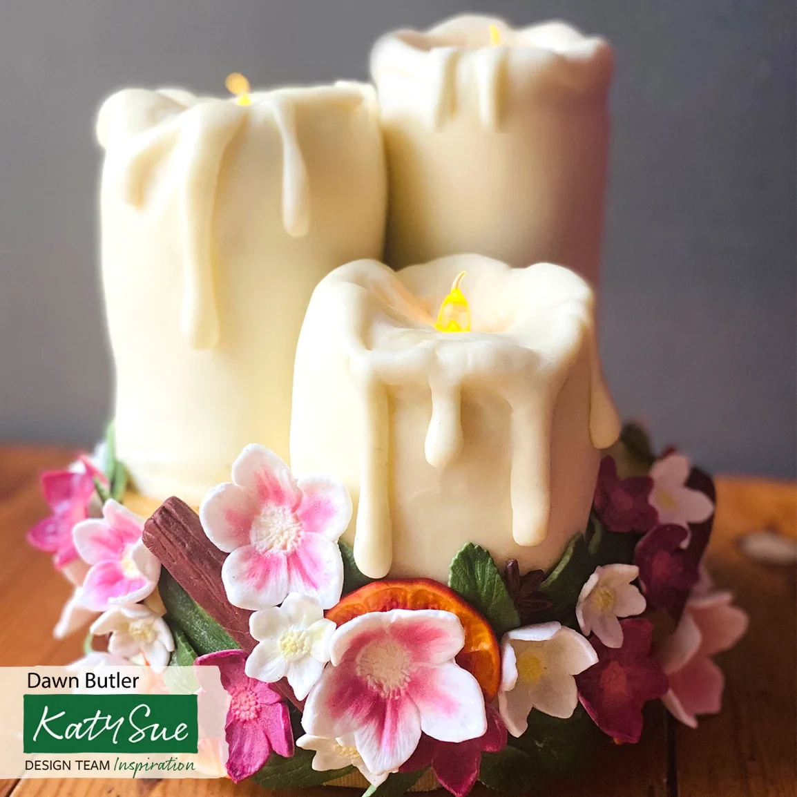 Katy Sue Silicone Mould -HELLEBORE CHRISTMAS ROSE -Καλούπι Σιλικόνης Χριστουγεννιάτικο Τριαντάφυλλο