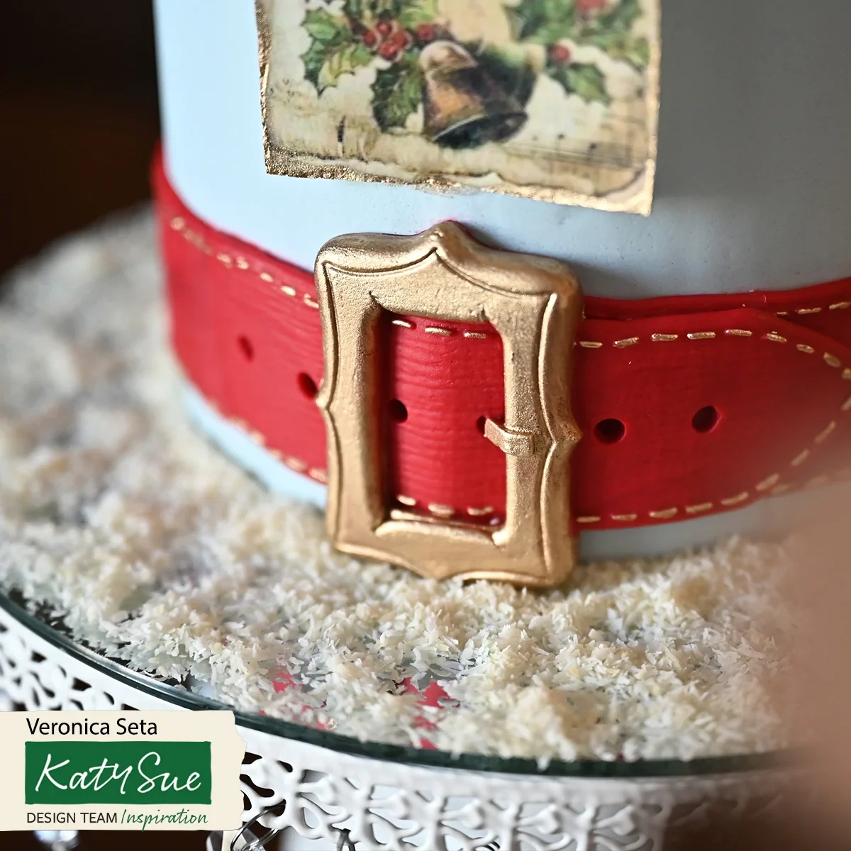 Katy Sue Silicone Mould -SANTA&#39;S BELT - Καλούπι Σιλικόνης Ζώνη Άγιου Βασίλη