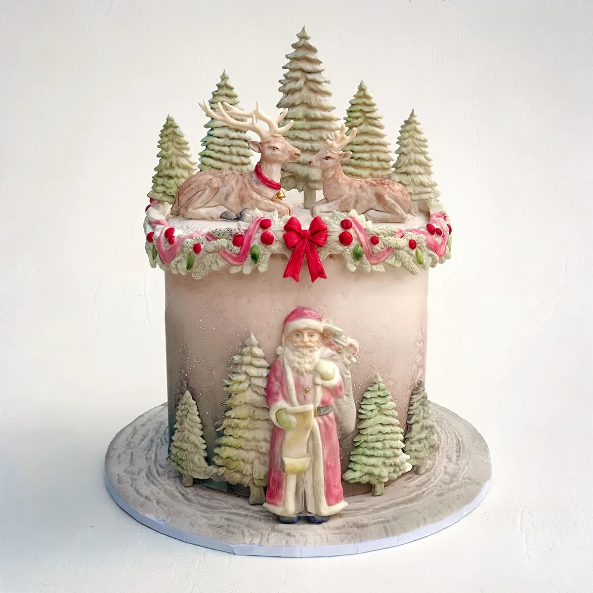 Katy Sue Silicone Mould -SITTING  REINDEER -Καλούπι Σιλικόνης Καθιστοί Τάρανδοι
