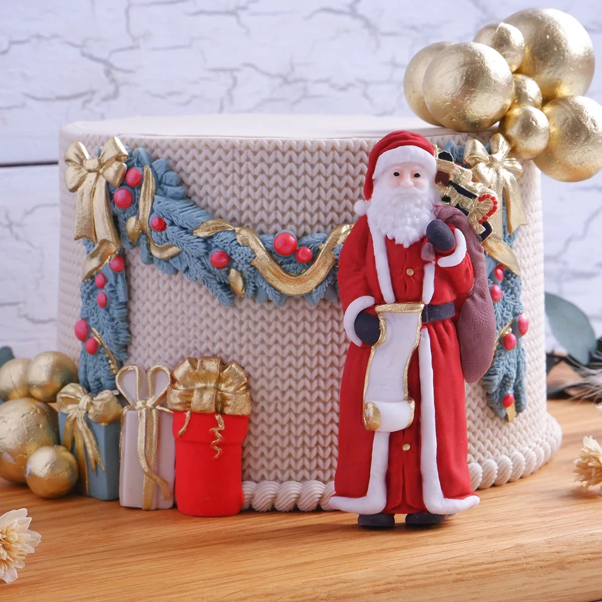 Katy Sue Silicone Mould -FATHER CHRISTMAS - Καλούπι Σιλικόνης Άγιος Βασίλης