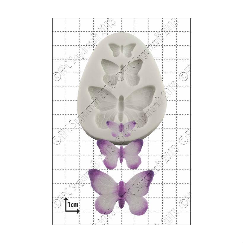 FPC Silicone Mould -BUTTERFLY TRIO -Καλούπι Σιλικόνης Πεταλούδες -3 μεγέθη