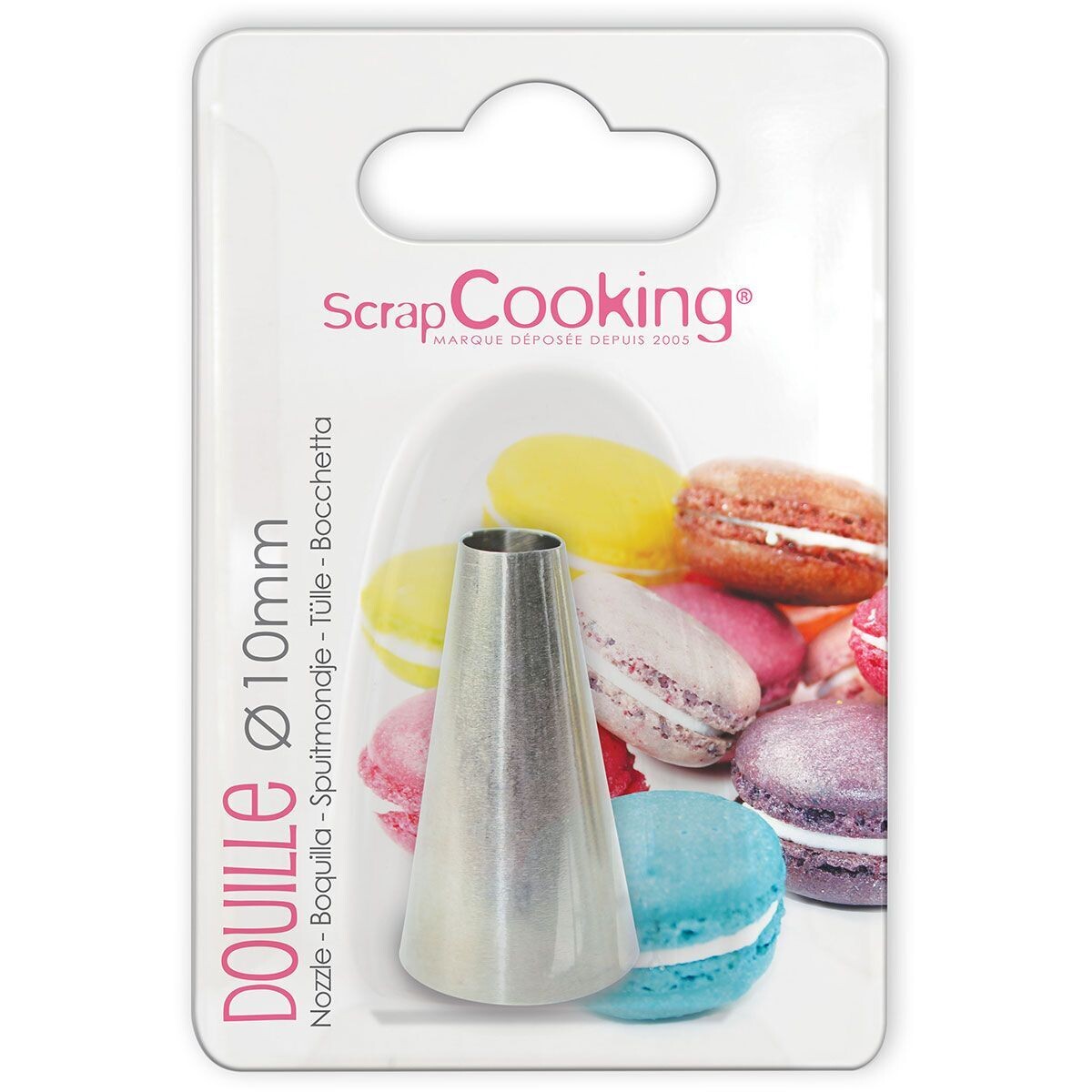 Scrapcooking Stainless Steel Macaron Piping Tip Ø10 mm - Μύτη Κορνέ για Μακαρόν