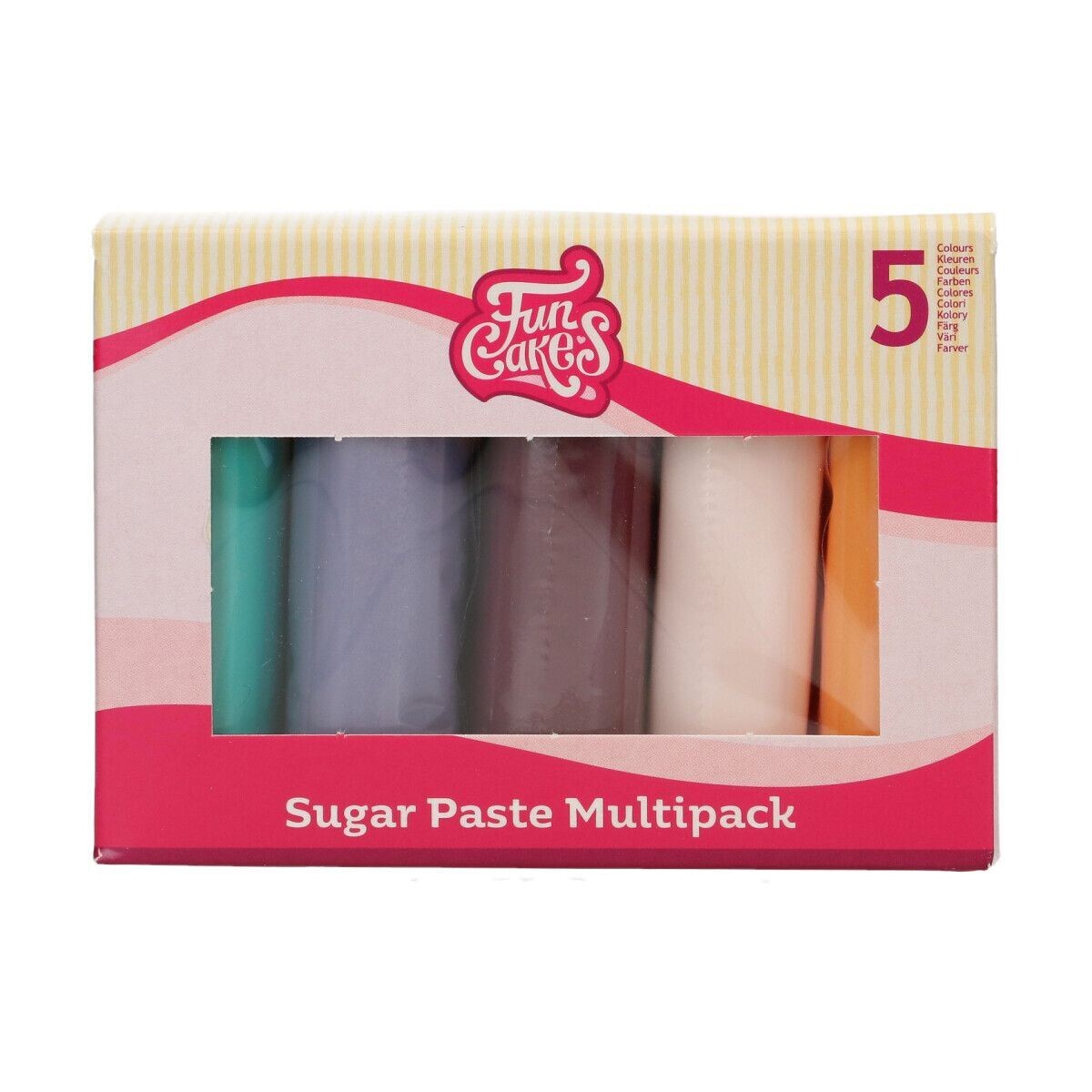 ζ26 06 SALES!!!FunCakes Fondant -MULTIPACK -BOHO CHIC COLOURS 5x100g - Σετ με 5 Ζαχαρόπαστες σε Μπόχο Αποχρώσεις-ΑΝΑΛΩΣΗ ΚΑΤΑ ΠΡΟΤΙΜΗΣΗ 4/25