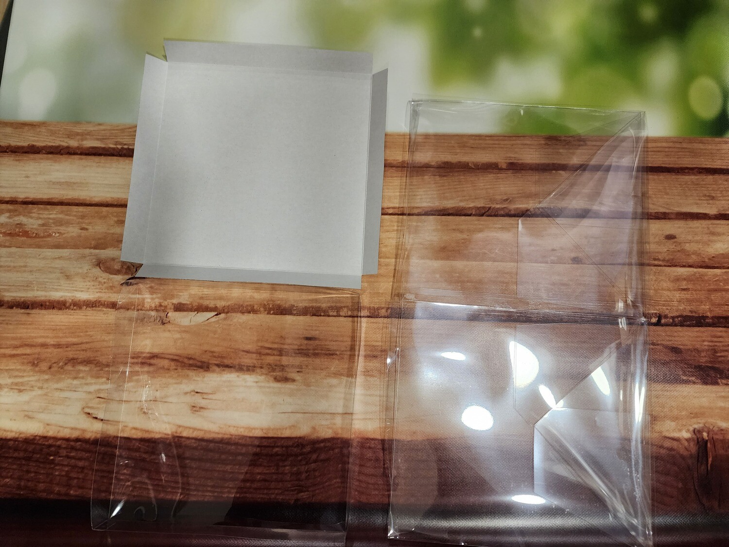 LARGE CLEAR BOX  Διάφανο Κουτί 25εκ για Μπισκοτόσπιτα και Μπισκοτόδεντρα.