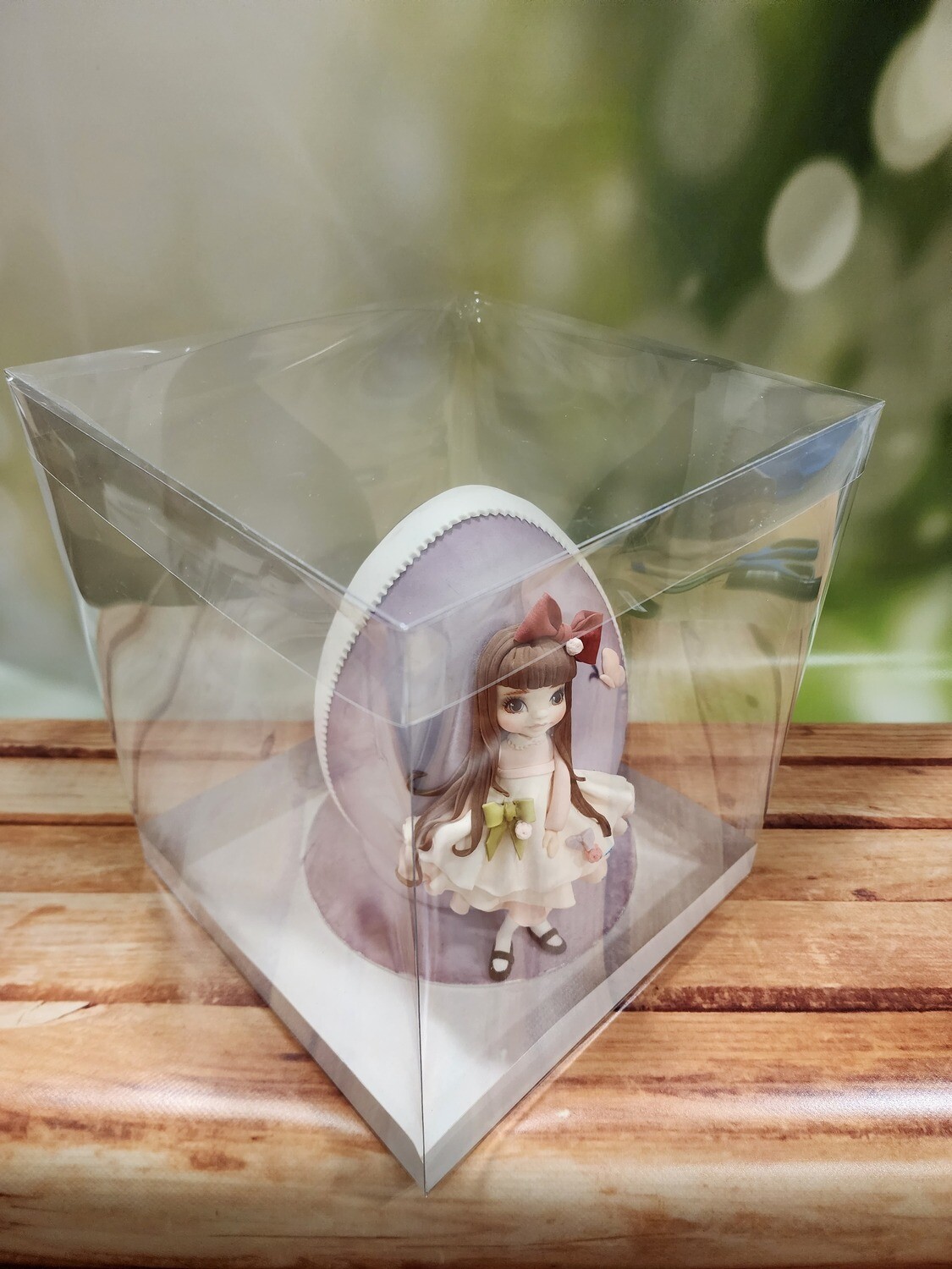 LARGE CLEAR BOX  Διάφανο Κουτί 25εκ για Μπισκοτόσπιτα και Μπισκοτόδεντρα.