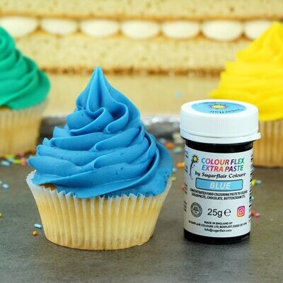 Sugarflair Paste COLOUR FLEX -BLUE -Χρώμα σε Πάστα Μπλε 25γρ ∞∞∞