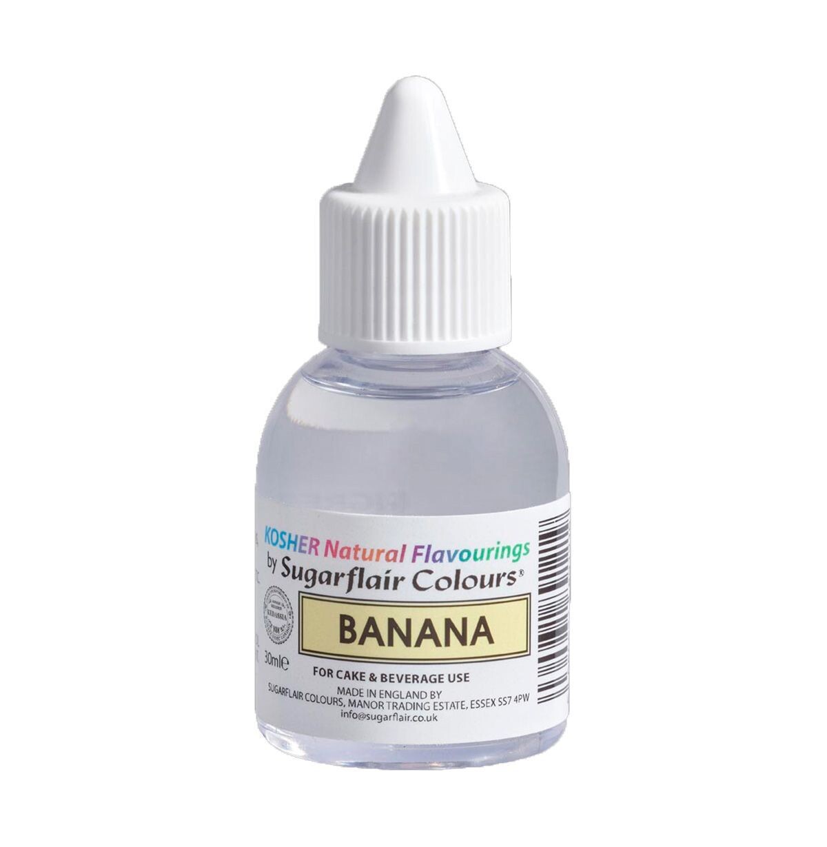 Sugarflair 100% Natural Flavour 30ml -BANANA - Φυσικό Άρωμα Μπανάνας 30ml