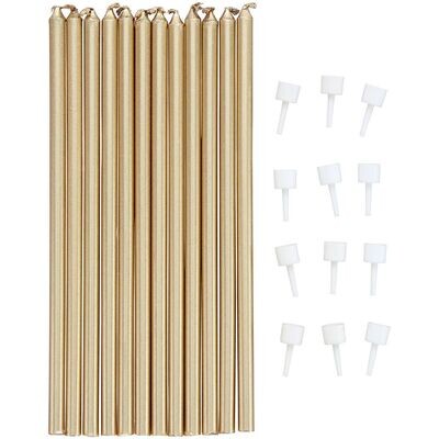 Wilton Birthday Candles Tall Gold 12 τμχ - Κεράκια 14εκ σε χρυσό χρώμα Wilton Birthday Candles Tall Gold 12 τμχ - Κεράκια 14εκ σε χρυσό χρώμα