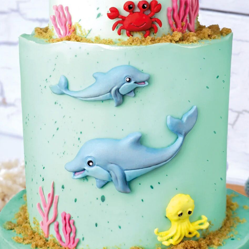 Katy Sue Silicone Mould -DOLPHINS - Καλούπι Σιλικόνης Δελφίνια