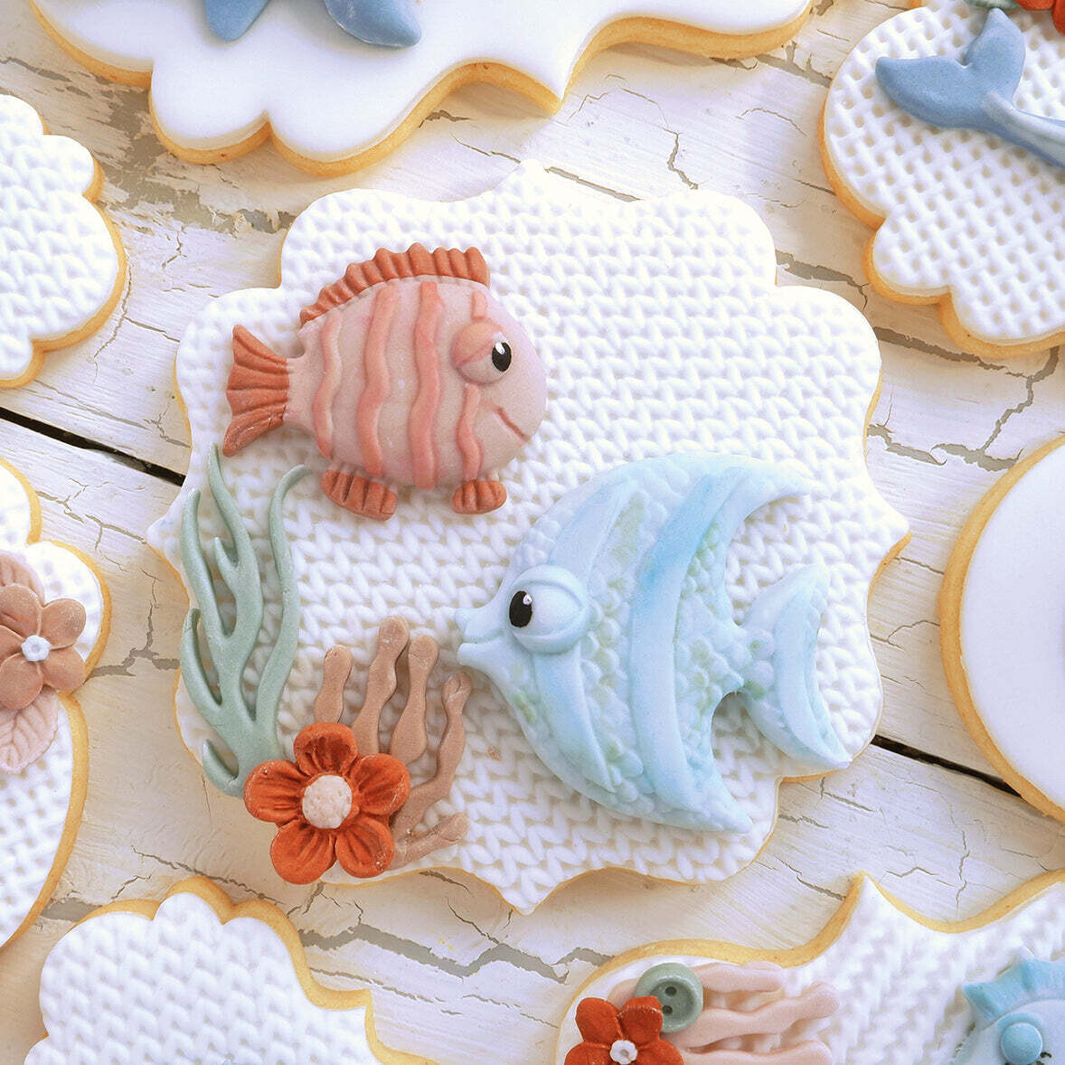 Katy Sue Silicone Mould -FUN FISH -Καλούπι Σιλικόνης Ψάρια