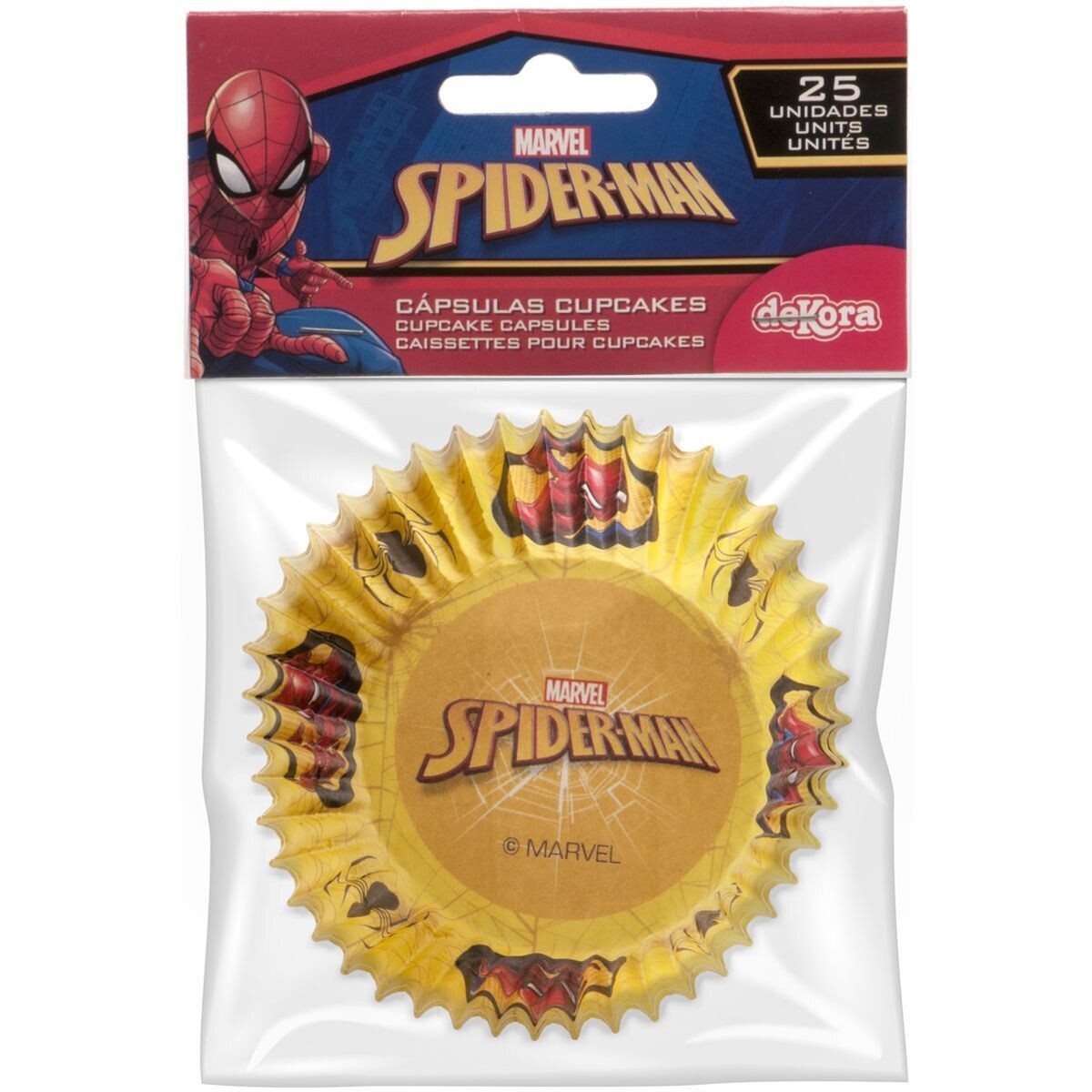 Cupcake Cases -SPIDERMAN -Θήκες Ψησίματος Άνθρωπος Αράχνη 25τεμ