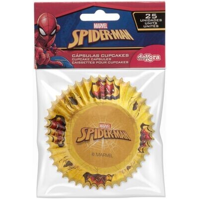 Cupcake Cases -SPIDERMAN -Θήκες Ψησίματος Άνθρωπος Αράχνη 25τεμ