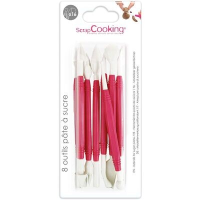 Scrapcooking Fondant Modelling Tools 8 τμχ - Σετ πλαστικά εργαλεία Μοντελισμού