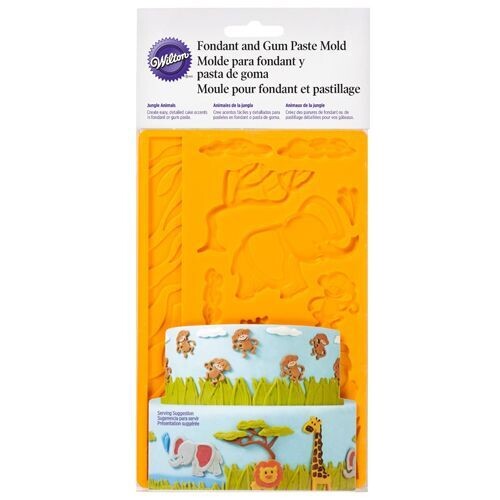 Wilton Silicone Mould -JUNGLE ANIMALS - Καλούπι Σιλικόνης Ζώα της Ζούγκλας