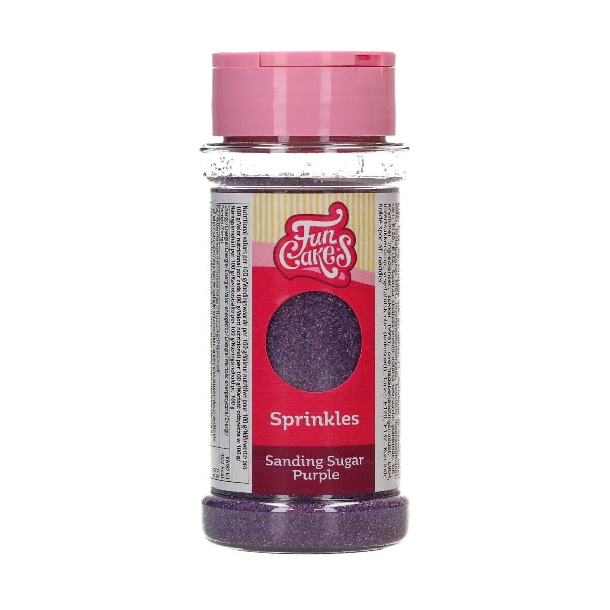 FunCakes Sanding Sugar 80g -PURPLE - Λεπτή χρωματιστή Ζάχαρη - Μωβ