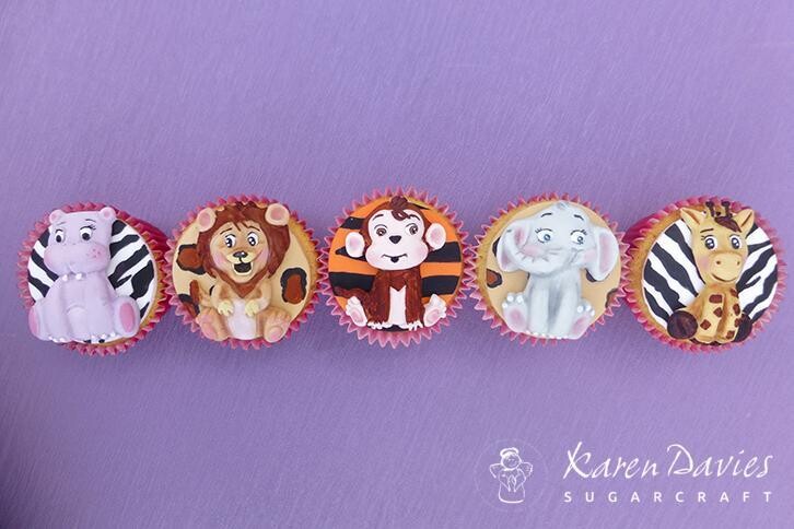 Karen Davies JUNGLE ANIMALS MOULD -Καλούπι Σιλικόνης Ζώα της Ζούγκλας