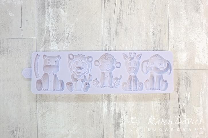 Karen Davies JUNGLE ANIMALS MOULD -Καλούπι Σιλικόνης Ζώα της Ζούγκλας