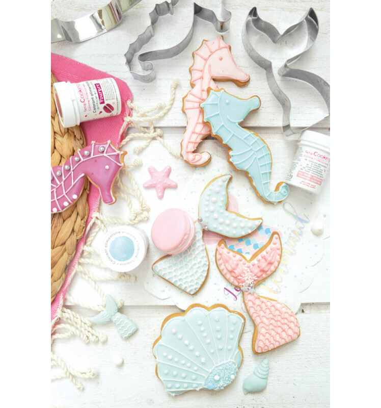 SALE!!! ScrapCooking Set of 4 Cookie Cutters -MERMAID SET -SEAHORSE, MERMAID TAIL, SHELL &amp; OCTOPUS - Σετ 4τεμ κουπ πατ με Θαλασσινό Θέμα - ΓΟΡΓΟΝΑ, ΙΠΠΟΚΑΜΠΟΣ, ΚΟΧΥΛΙ, ΧΤΑΠΟΔΙ