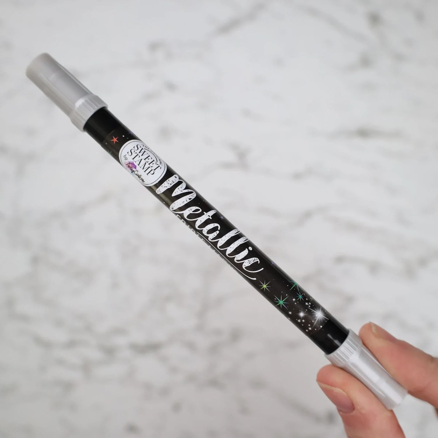 Sweet Stamp Edible Pen -METALLIC SILVER- Βρώσιμος Μαρκαδόρος σε Μεταλλικό Ασημί με 2 άκρες