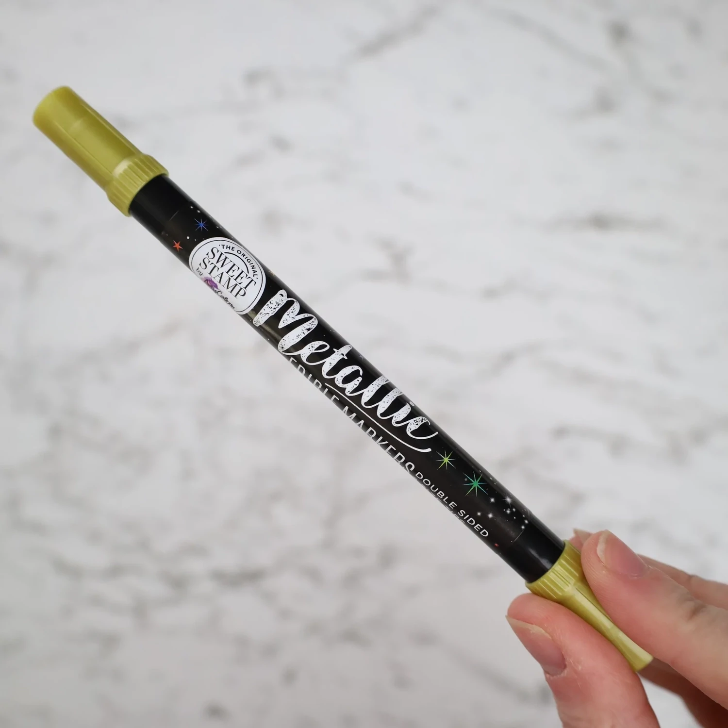 Sweet Stamp Edible Pen -METALLIC GOLD -Βρώσιμος Μαρκαδόρος σε Μεταλλικό Χρυσό με 2 άκρες