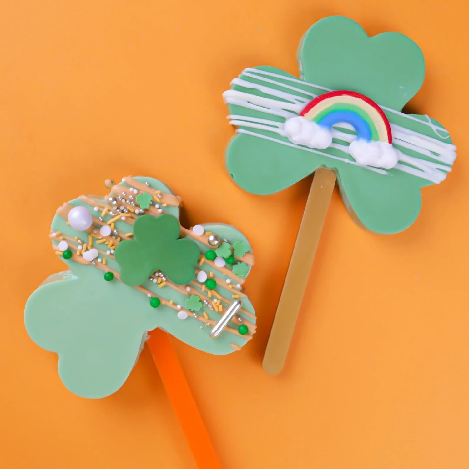 Sweet Stamp Treat Mould -SHAMROCK 1- Πλαστικό Καλούπι Κατασκευής Popsicle Ρηχό