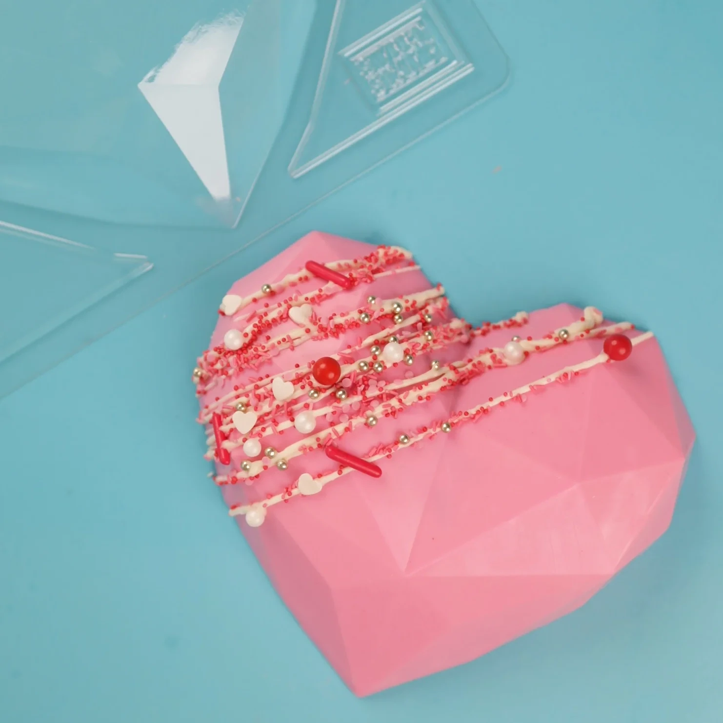 Sweet Stamp Geometric LARGE Heart - Καλούπι για Μεγάλη Γεωμετρική Καρδιά