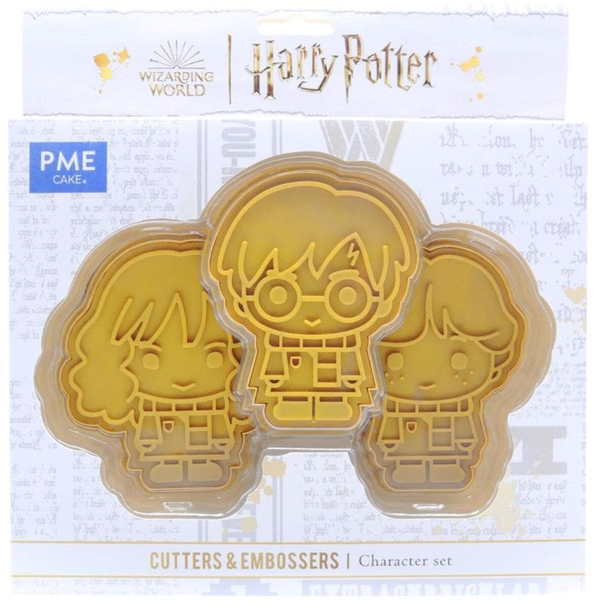 PME Harry Potter Cookie Cutter &amp; Embosser 6τεμ. -Characters - Σετ κουπ πατ και σφραγίδες Φιγούρες από τον Χάρι Πότερ