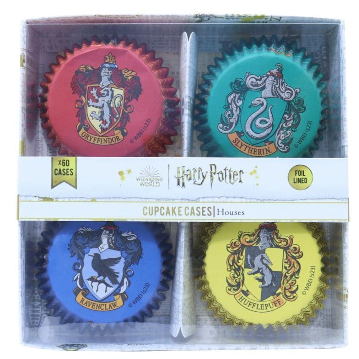 PME Harry Potter Foil Baking Cases 60 τεμ -HOUSES - Θήκες Ψησίματος Χάρι Πότερ Κοιτώνες του Χόγκουαρτς