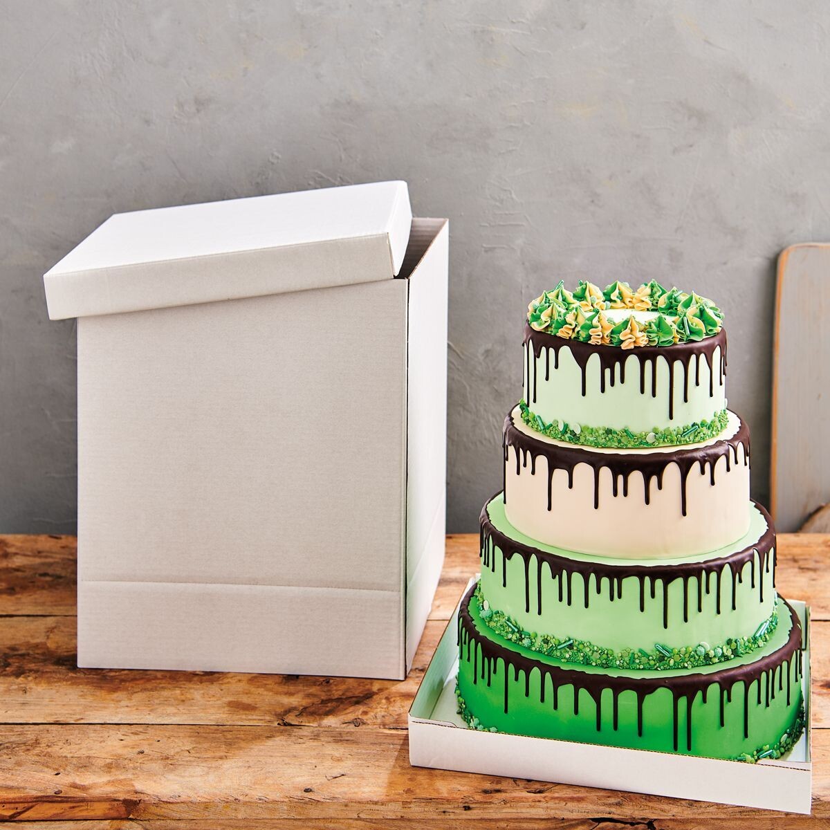 FunCakes Cake Box White 37x37x45εκ - Ψηλό Κουτί 37εκ με Ύψος 45εκ ΜΟΝΟ ΓΙΑ ΠΑΡΑΛΑΒΗ ΑΠΟ ΤΟ CAKES BY SAMANTHA