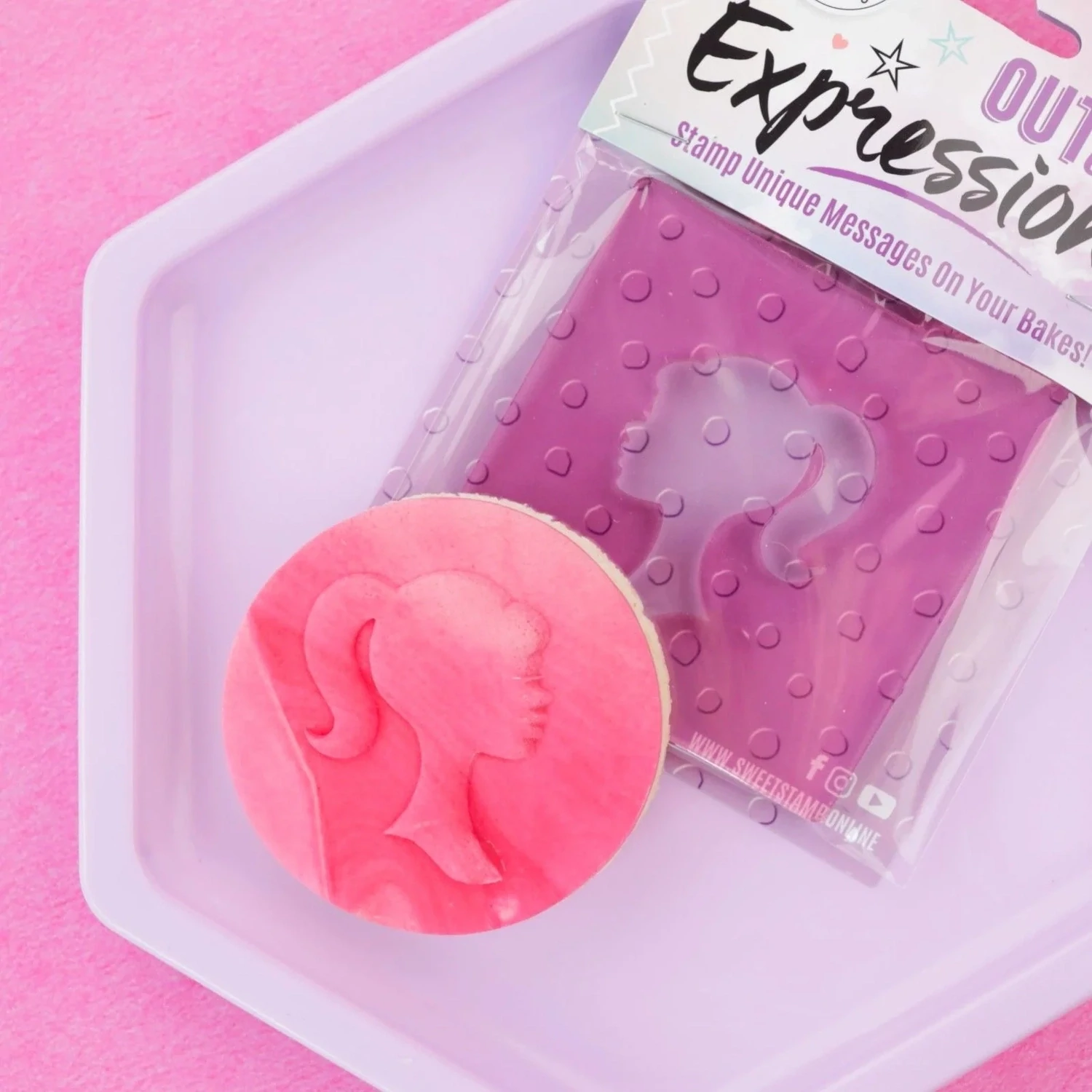 Sweet Stamp -OUTboss Texture Tile Barbie Dollhouse Silhouette - Σφραγίδα Μπάρμπι