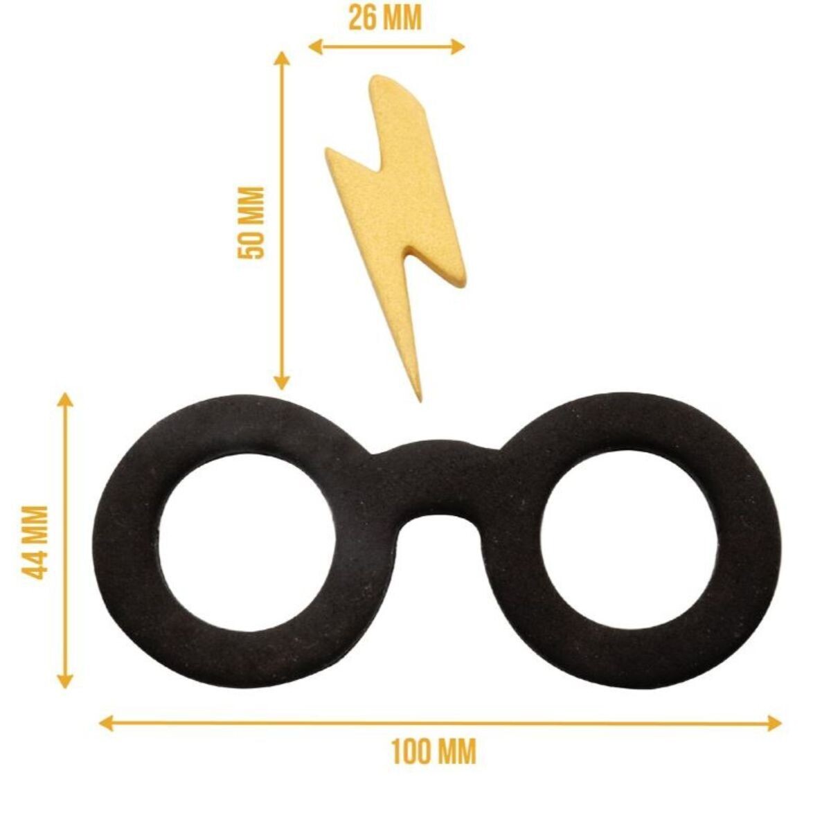 PME Harry Potter Fondant Cutter -Glasses and Scar - Κουπ πατ Γυαλιά και σημάδι/Ουλή Χάρι Πότερ