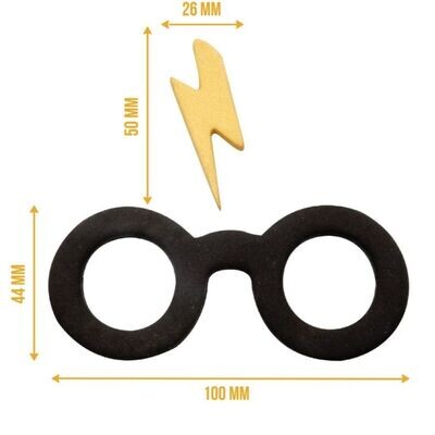 PME Harry Potter Fondant Cutter -Glasses and Scar - Κουπ πατ Γυαλιά και σημάδι/Ουλή Χάρι Πότερ