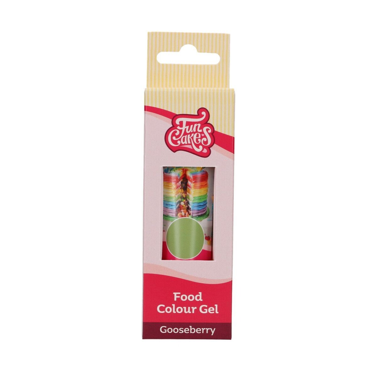 FunCakes FunColours GEL -GOOSEBERRY -Χρώμα Τζελ Πράσινο Χακί-30γρ