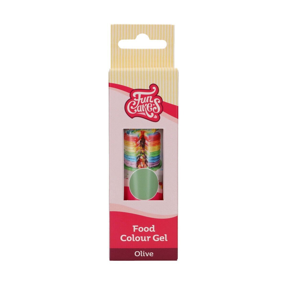 FunCakes FunColours GEL -OLIVE -Χρώμα Τζελ Πράσινο Λαδί -30γρ