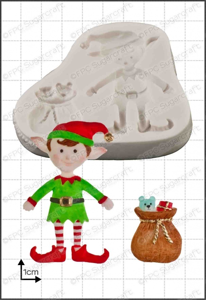 SALE!!! FPC Silicone Mould -XMAS ELF -Καλούπι Σιλικόνης Χριστουγεννιάτικο Ξωτικό