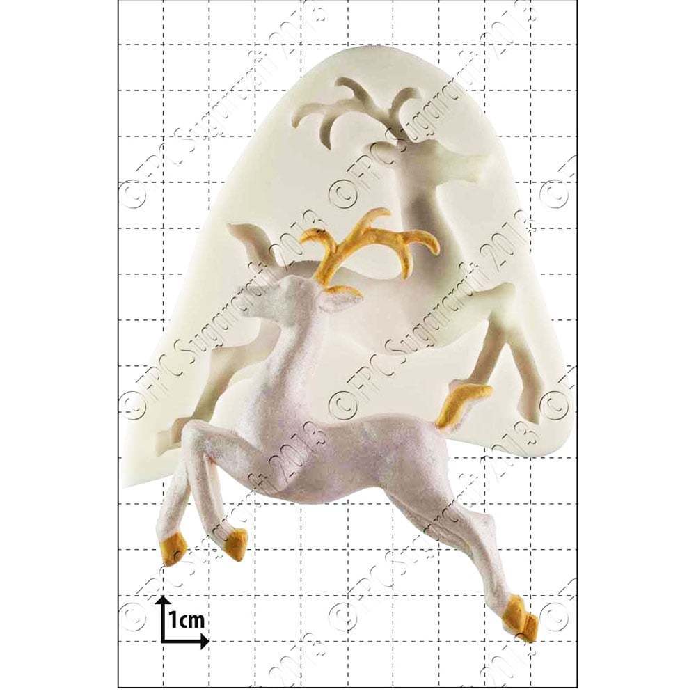 SALE!!!  FPC Silicone Mould -LEAPING DEER -Καλούπι Σιλικόνης Ελάφι με Άλμα