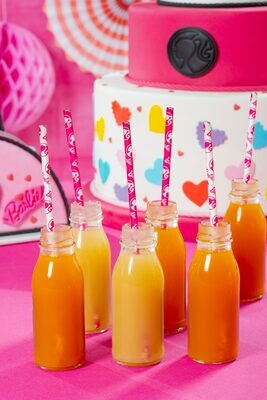 DECORA Eco Paper Straws -BARBIE 80 τμχ - Χάρτινα καλαμάκια/Στικς Μπάρμπι