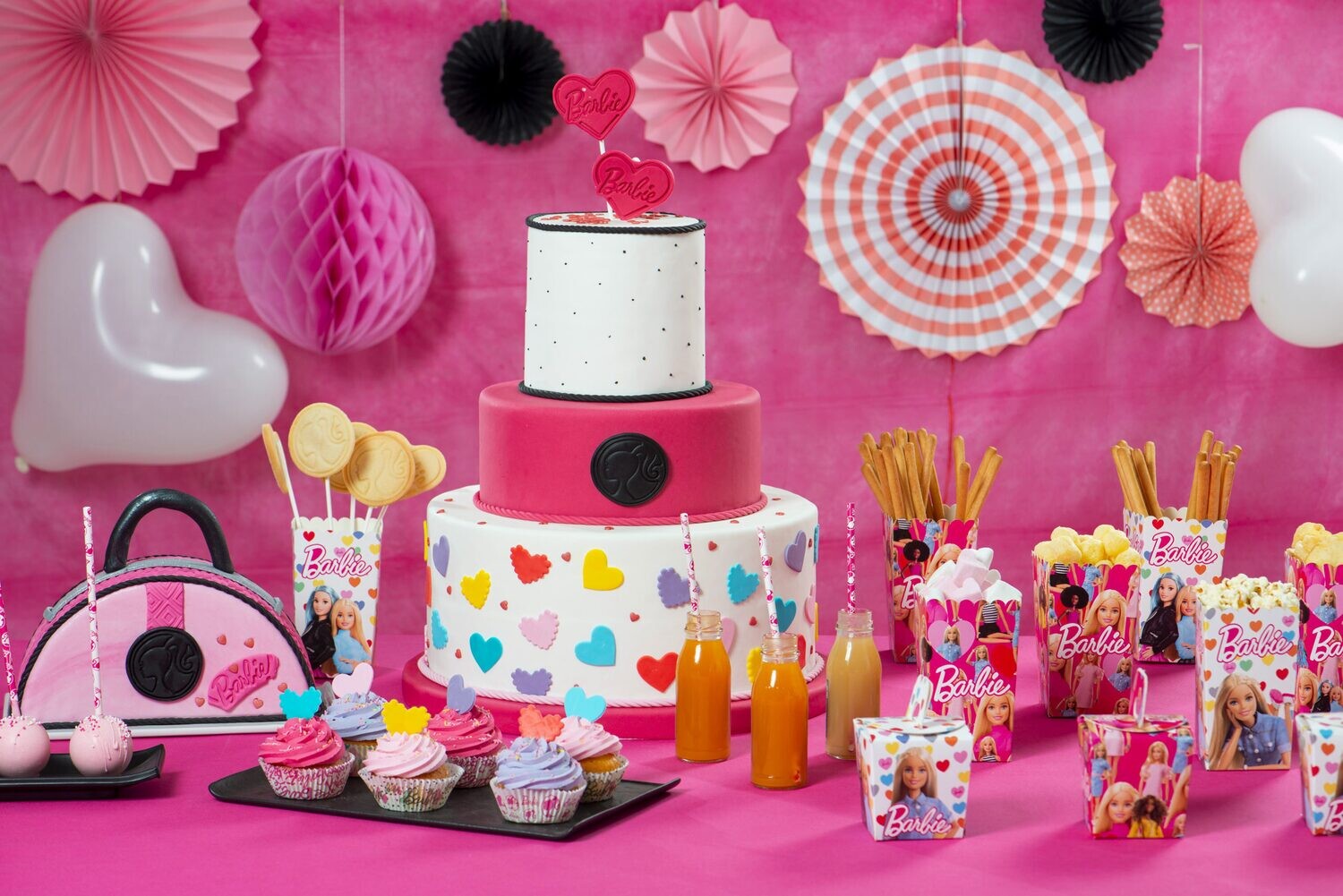 DECORA Eco Paper Straws -BARBIE 80 τμχ - Χάρτινα καλαμάκια/Στικς Μπάρμπι