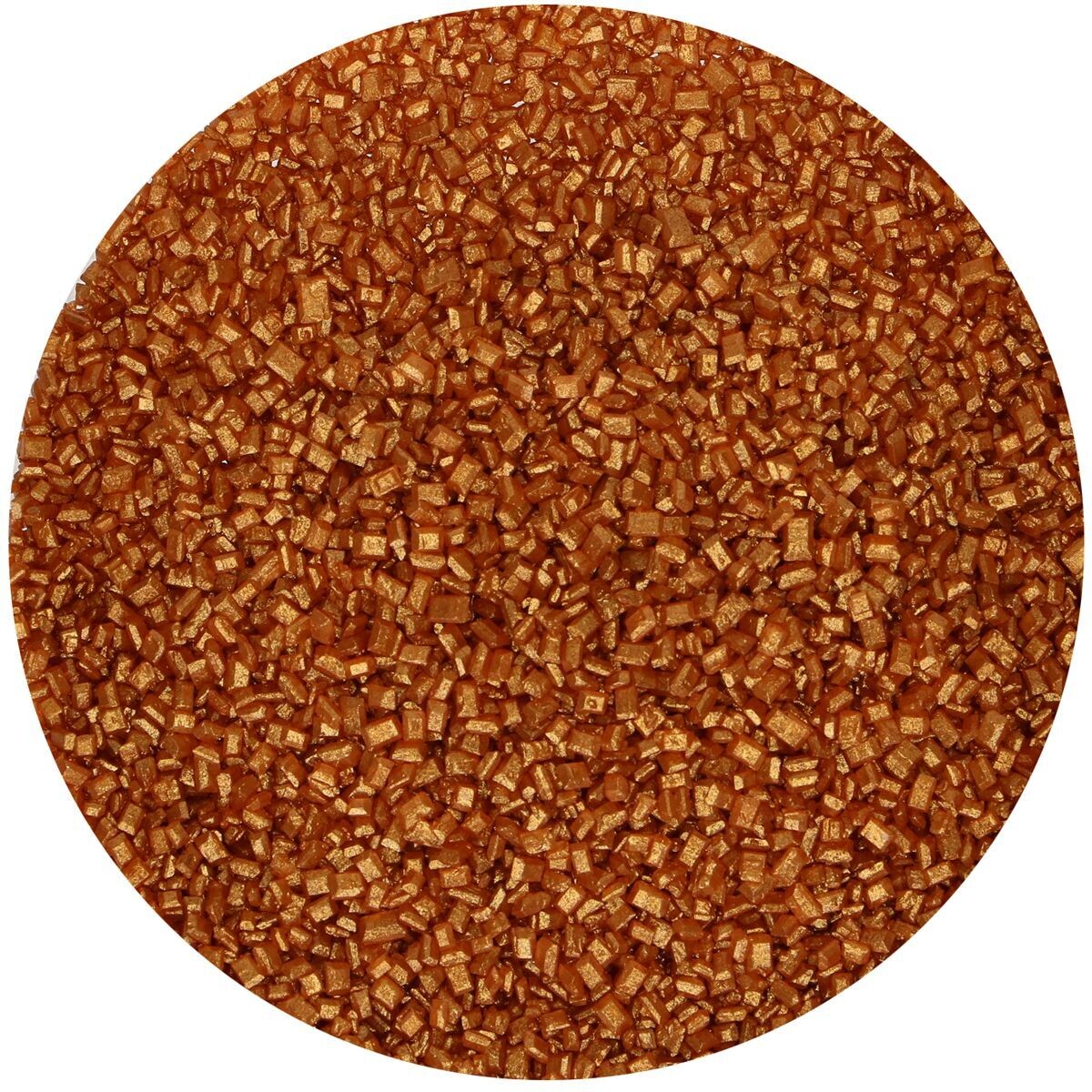 FunCakes Sugar Crystals -BRONZE GOLD-Χρωματιστή Ζάχαρη σε μικρούς κρυστάλλους Μπρονζέ 80γρ