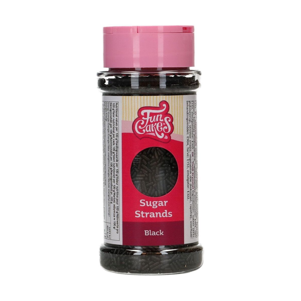 FunCakes Sugar Strands -BLACK 80γρ - Τρούφα Μαύρη