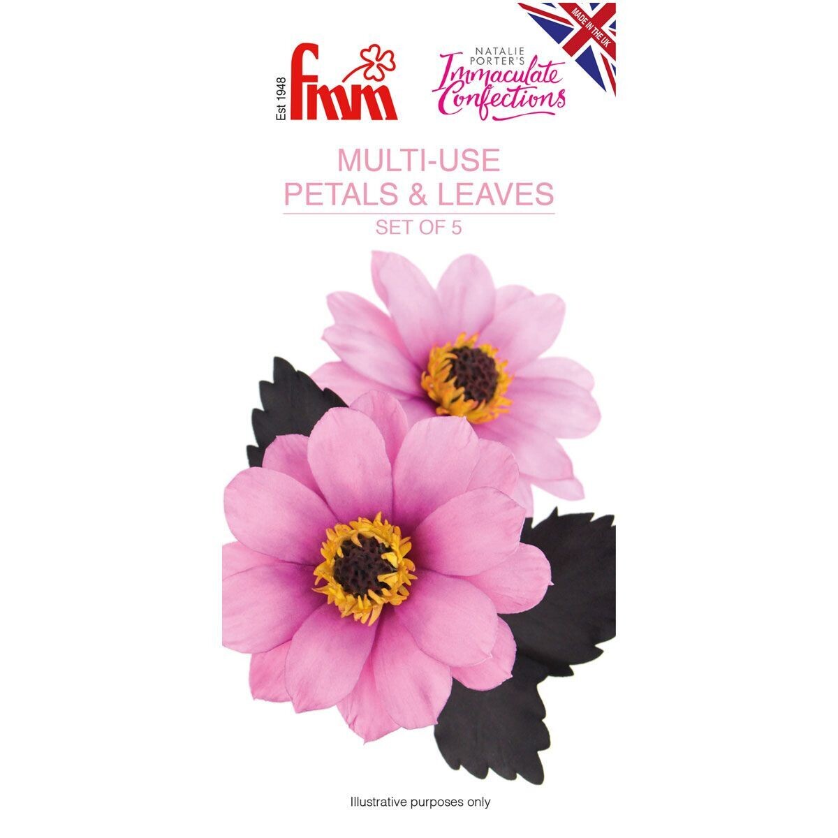 FMM Flower Cutters -MULTI-USE PETAL &amp; LEAF - Σετ 5τεμ κουπ πατ Πέταλα &amp; Φύλλα