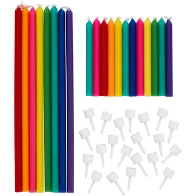 Wilton Birthday Candles Tall &amp; Short Multi 20 τμχ - Πολύχρωμα Κεράκια σε 2 μεγέθη